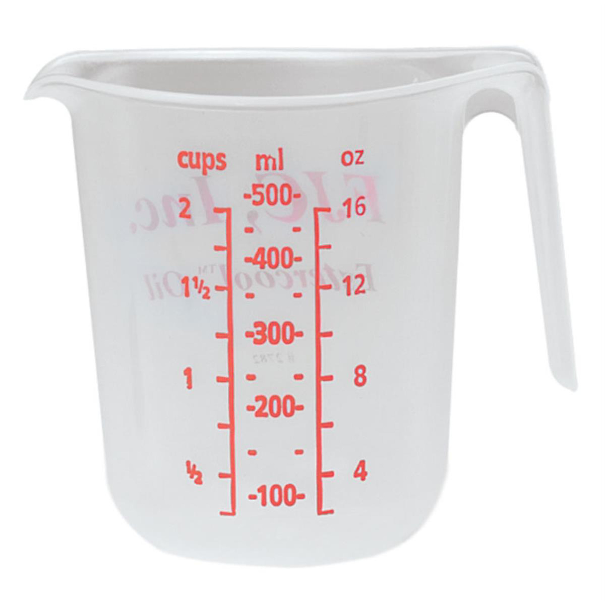 FJC AC Oil Measuring Cup — 16 Oz., Durable Plastic, Model# FJC2782
